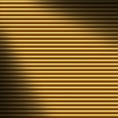 Image showing Horizontal gold tube background, lit diagonally