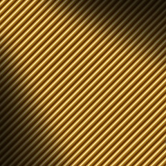 Image showing Diagonal gold tube background lit dramatically