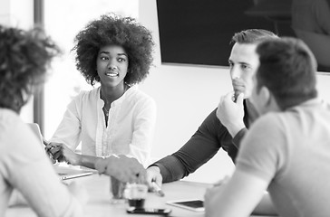 Image showing Young team at work