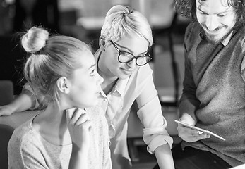 Image showing Two young Businesswomans at work