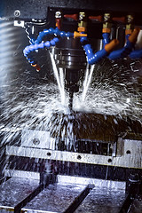 Image showing Metalworking CNC milling machine.