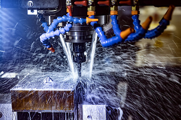 Image showing Metalworking CNC milling machine.