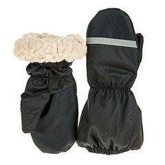 Image showing Children\'s autumn-winter mittens