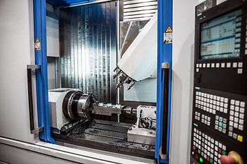 Image showing Metalworking CNC milling machine.