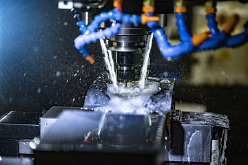 Image showing Metalworking CNC milling machine.