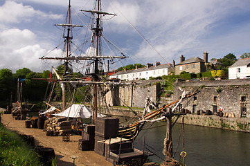 Image showing Charlestown, Cornwall, Great Britain