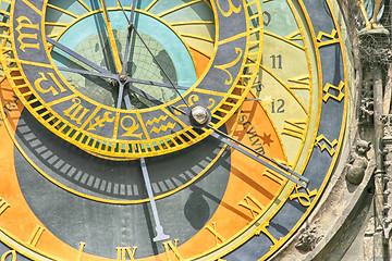 Image showing detail of old prague clock