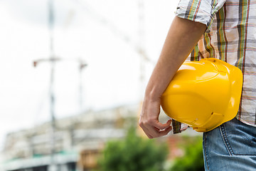 Image showing Image of man with helmet