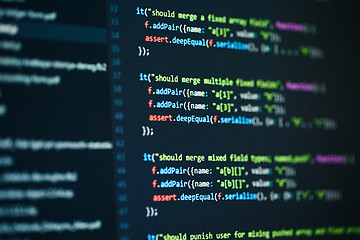 Image showing Software computer programming code