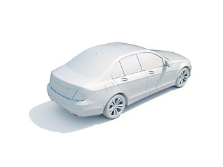 Image showing 3d Car White Blank Template