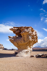 Image showing Arbol de Piedra in Siloli desert, sud Lipez reserva, Bolivia