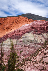 Image showing Purmamarca, hill of the seven colours, Argentina