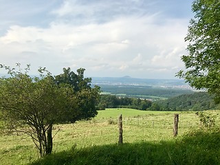 Image showing Panoramic view of the Swabian Alb (the smaller Alps)