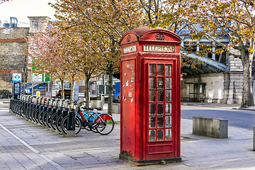 Image showing London, Telephone box