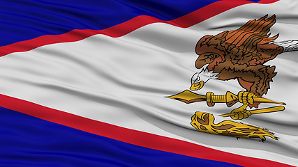 Image showing Closeup American Samoa Flag, USA state