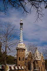 Image showing Park Guell in Barcelona, Spain.