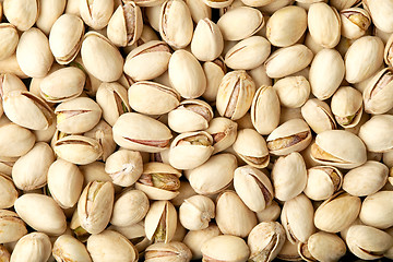 Image showing Background made of pistachios