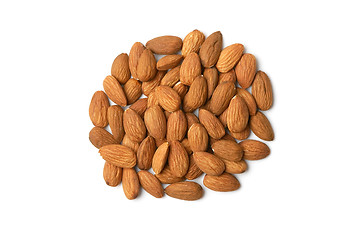 Image showing Pile of almonds
