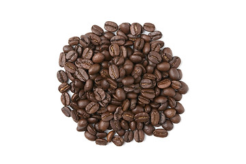 Image showing Pile of coffee beans