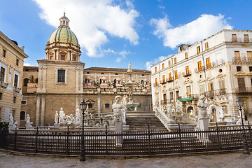 Image showing Fontana Pretoria in Palermo, Sicily, Italy