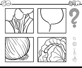 Image showing guess vegetables coloring book
