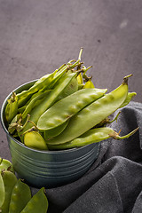 Image showing Green Sugar Snap Peas