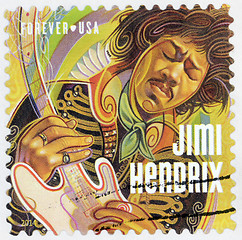 Image showing Jimi Hendrix Stamp