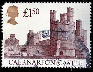 Image showing Caernarfon Castle Stamp