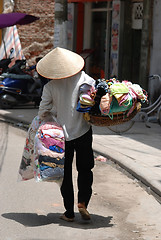 Image showing Street vendor in Hanoi