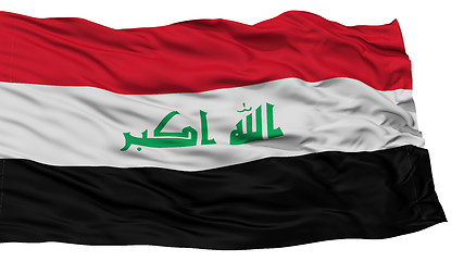Image showing Isolated Iraq Flag
