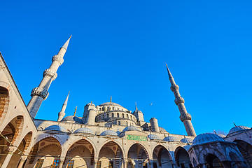 Image showing The Blue Mosque also called Sultan Ahmed Mosque or Sultan Ahmet Mosque in Istanbul, Turkey