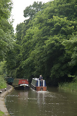 Image showing Barge on Grand Union Canal