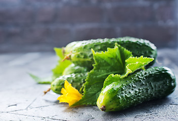 Image showing cucumbers