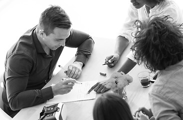 Image showing Young team at work