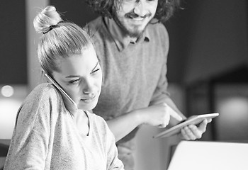 Image showing Businesswoman talking on mobile phone