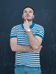 Image showing man isolated over a gray background