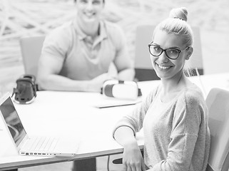 Image showing Businesswoman in office