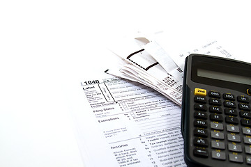 Image showing Preparing Taxes