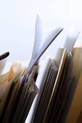 Image showing Folders in a Rack