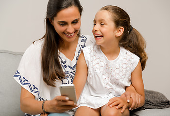 Image showing Mother and Daughter at home