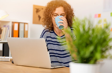 Image showing Coffee break at work