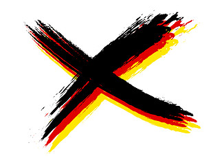 Image showing cross german colors