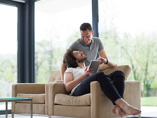 Image showing Gay Couple Love Home Concept