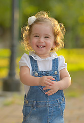 Image showing Little girl smiling 