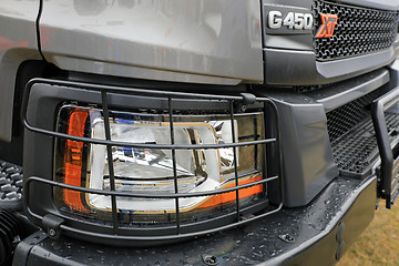 Image showing Scania G450 XT Headlamp Protection Detail