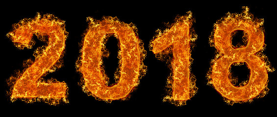 Image showing fire year of 2018