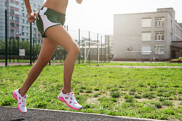 Image showing running at outdoor