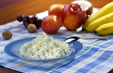 Image showing healthy breakfast with fruit