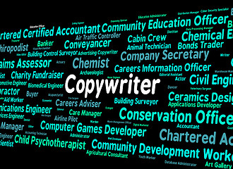 Image showing Copywriter Job Indicates Employment Copywriters And Recruitment