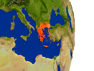 Image showing Greece on Earth